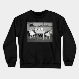 Tea Party with Dolls, 1923. Vintage Photo Crewneck Sweatshirt